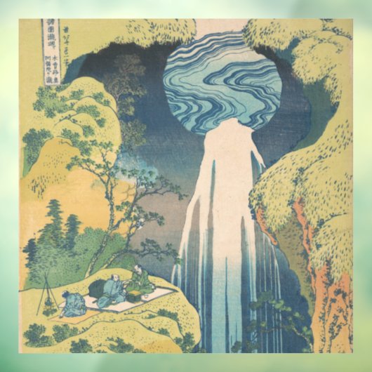 Hokusai Amida Herfsten Japan Waterval Raamsticker (Vel 3)