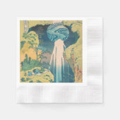 Hokusai Amida Herfsten Japan Waterval Servet (Voorkant)