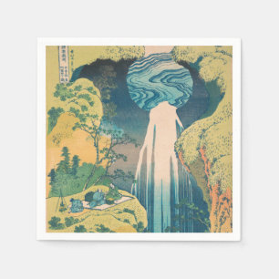 Hokusai Amida Herfsten Japan Waterval Servet