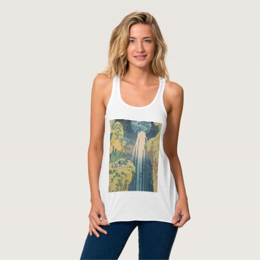 Hokusai Amida Herfsten Japan Waterval Tanktop (Volledige Voorkant)