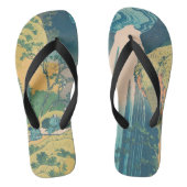Hokusai Amida Herfsten Japan Waterval Teenslippers (Voetbed)
