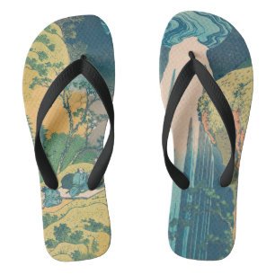 Hokusai Amida Herfsten Japan Waterval Teenslippers