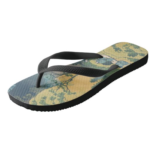Hokusai Amida Herfsten Japan Waterval Teenslippers (Schuin)