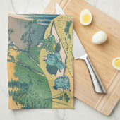 Hokusai Amida Herfsten Japan Waterval Theedoek (Quarter Fold)