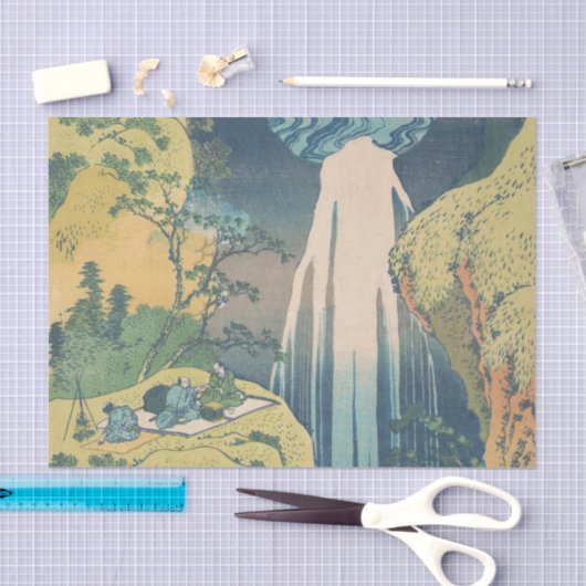 Hokusai Amida Herfsten Japan Waterval Tissuepapier (Craft)