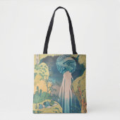 Hokusai Amida Herfsten Japan Waterval Tote Bag (Voorkant)
