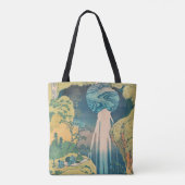 Hokusai Amida Herfsten Japan Waterval Tote Bag (Achterkant)