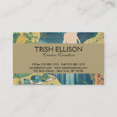 Hokusai Amida Herfsten Japan Waterval Visitekaartje (Achterkant)