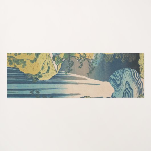 Hokusai Amida Herfsten Japan Waterval Yogamat (Achterkant (horizontaal))