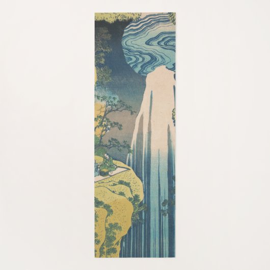 Hokusai Amida Herfsten Japan Waterval Yogamat (Achterkant)