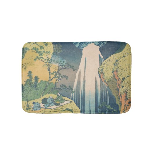 Hokusai Amida-waterval Japan Waterval Badmat (Voorkant)