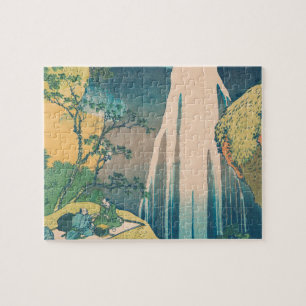 Hokusai Amida-waterval Japan Waterval  Legpuzzel