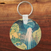 Hokusai Amida-waterval Japan Waterval Sleutelhanger (Voorkant)