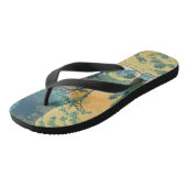 Hokusai Amida-waterval Japan Waterval Teenslippers (Schuin)