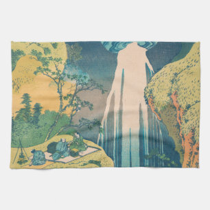 Hokusai Amida-waterval Japan Waterval Theedoek