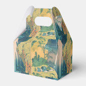 Hokusai Amida-watervallen Japan Waterval Bedankdoosjes (Achterkant)