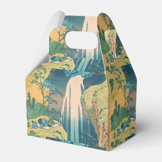 Hokusai Amida-watervallen Japan Waterval Bedankdoosjes (Voorkant Zijde)