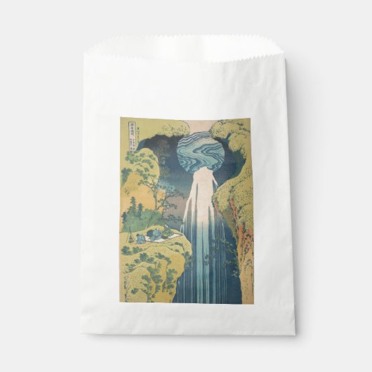 Hokusai Amida-watervallen Japan Waterval Bedankzakje (Voorkant)