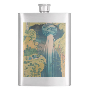 Hokusai Amida-watervallen Japan Waterval Flacon