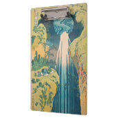 Hokusai Amida-watervallen Japan Waterval Klembord (Links)