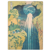 Hokusai Amida-watervallen Japan Waterval Klembord (Achterkant)