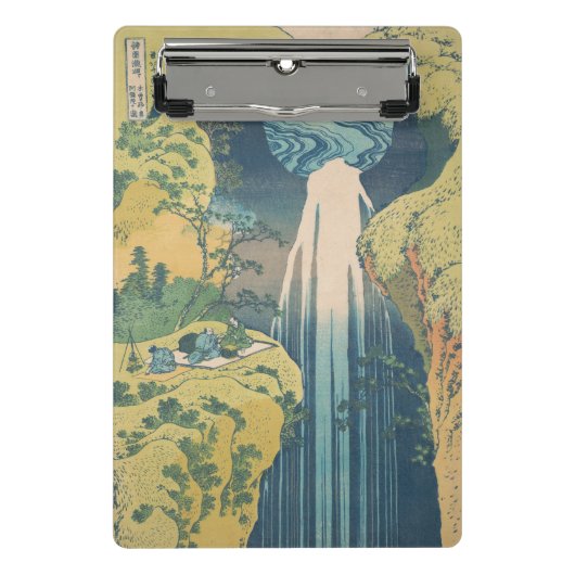 Hokusai Amida-watervallen Japan Waterval Mini Klembord (Voorkant)