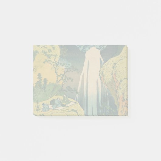 Hokusai Amida-watervallen Japan Waterval Post-it® Notes (Voorkant)