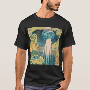 Hokusai Amida-watervallen Japan Waterval  T-shirt
