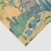 Hokusai Amida-watervallen Japan Waterval Tissuepapier (Detail)