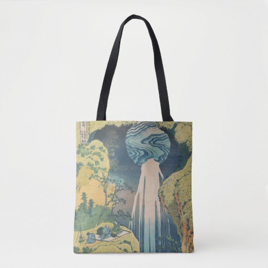 Hokusai Amida-watervallen Japan Waterval Tote Bag (Voorkant)