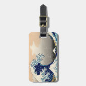 Hokusai Bagagelabel "The Great Wave" (Voorkant verticaal)