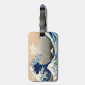 Hokusai Bagagelabel "The Great Wave" (Achterkant verticaal)