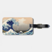Hokusai Bagagelabel "The Great Wave" (Achterkant horizontaal)