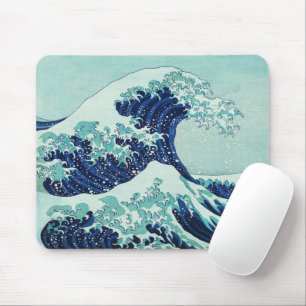 Hokusai Big Blue Wave Illustratie Muismat