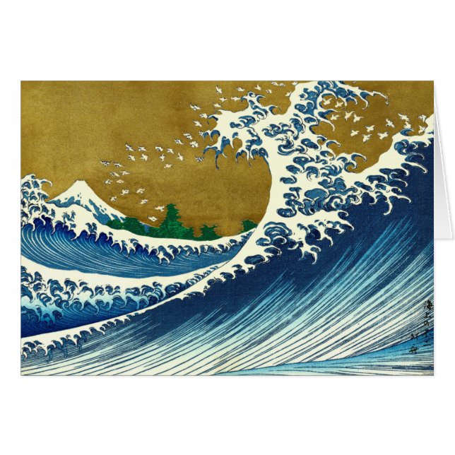 Hokusai Big Wave Japan Japanse kunst (Voorkant Horizontaal)