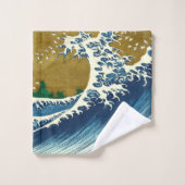 Hokusai Big Wave Japan Japanse kunst Bad Handdoek (Wasdoekje)