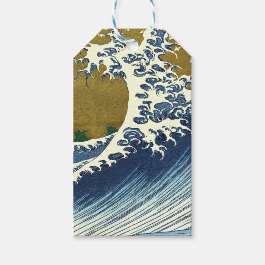 Hokusai Big Wave Japan Japanse kunst Cadeaulabel (Voorkant)