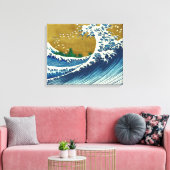 Hokusai Big Wave Japan Japanse kunst Canvas Afdruk (Insitu (Woonkamer))