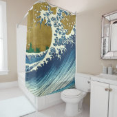 Hokusai Big Wave Japan Japanse kunst Douchegordijn (In situ)