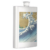 Hokusai Big Wave Japan Japanse kunst Flacon (Rechts)