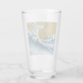 Hokusai Big Wave Japan Japanse kunst Glas (Achterkant)