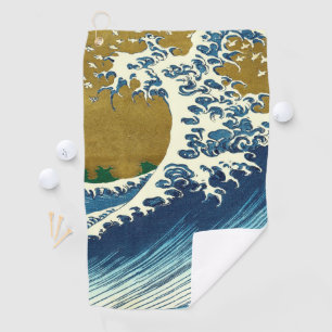 Hokusai Big Wave Japan Japanse kunst Golfhanddoek