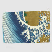 Hokusai Big Wave Japan Japanse kunst Golfhanddoek (Horizontaal)