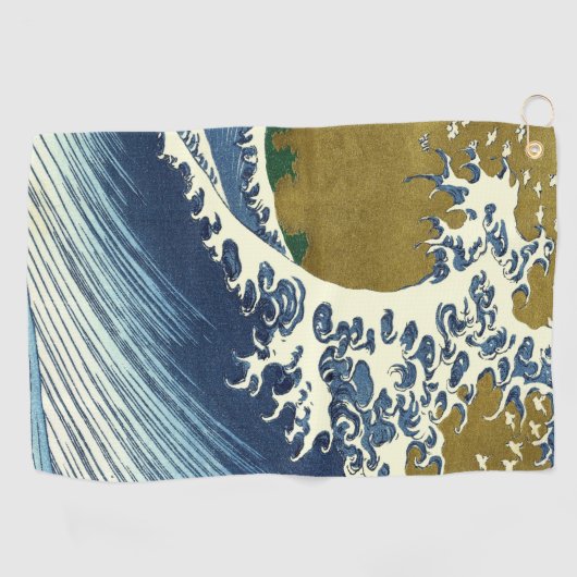Hokusai Big Wave Japan Japanse kunst Golfhanddoek (Horizontaal)