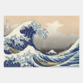 Hokusai Big Wave Japan Japanse kunst Inpakpapier Vel (Voorkant 3)