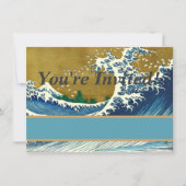 Hokusai Big Wave Japan Japanse kunst Kaart (Voorkant)