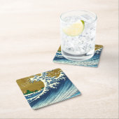 Hokusai Big Wave Japan Japanse kunst Kartonnen Onderzetters (Insitu)