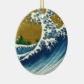 Hokusai Big Wave Japan Japanse kunst Keramisch Ornament (Rechts)