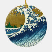 Hokusai Big Wave Japan Japanse kunst Keramisch Ornament (Voorkant)