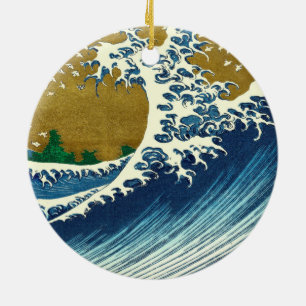 Hokusai Big Wave Japan Japanse kunst Keramisch Ornament
